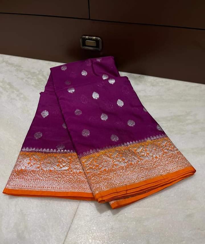 Banarasi Semi Georgette Chiffon Silk Saree