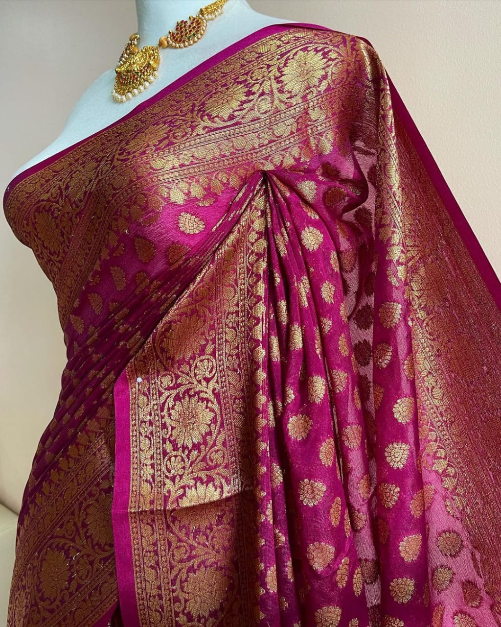 Banarasi Semi Georgette Soft Silk  Saree