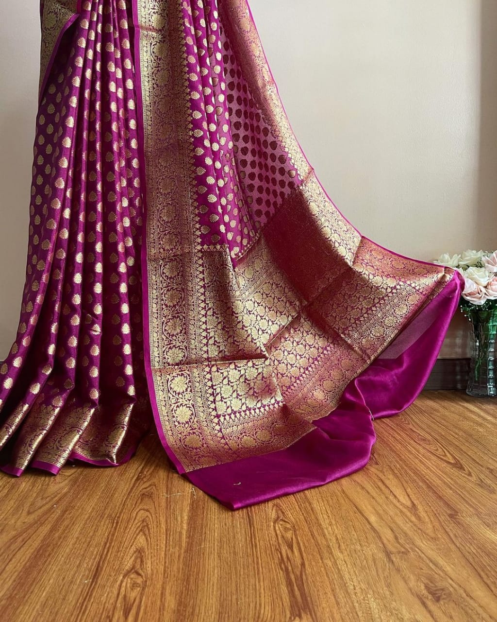 Banarasi Semi Georgette Soft Silk  Saree