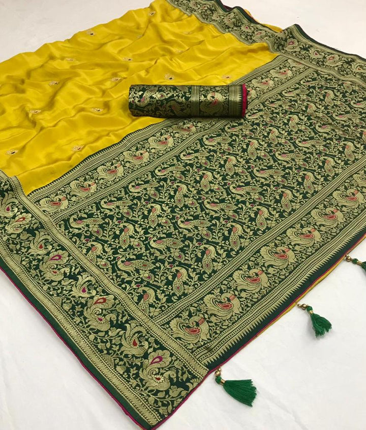 Banarasi Embroidered Paithani Silk Saree