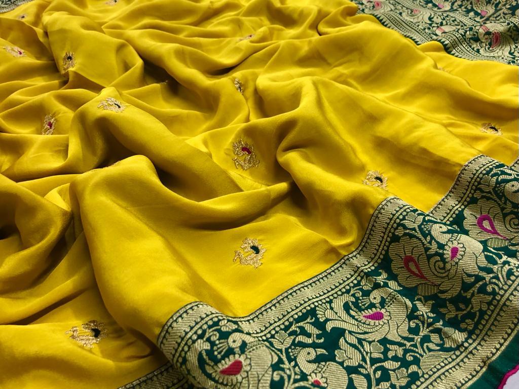 Banarasi Embroidered Paithani Silk Saree