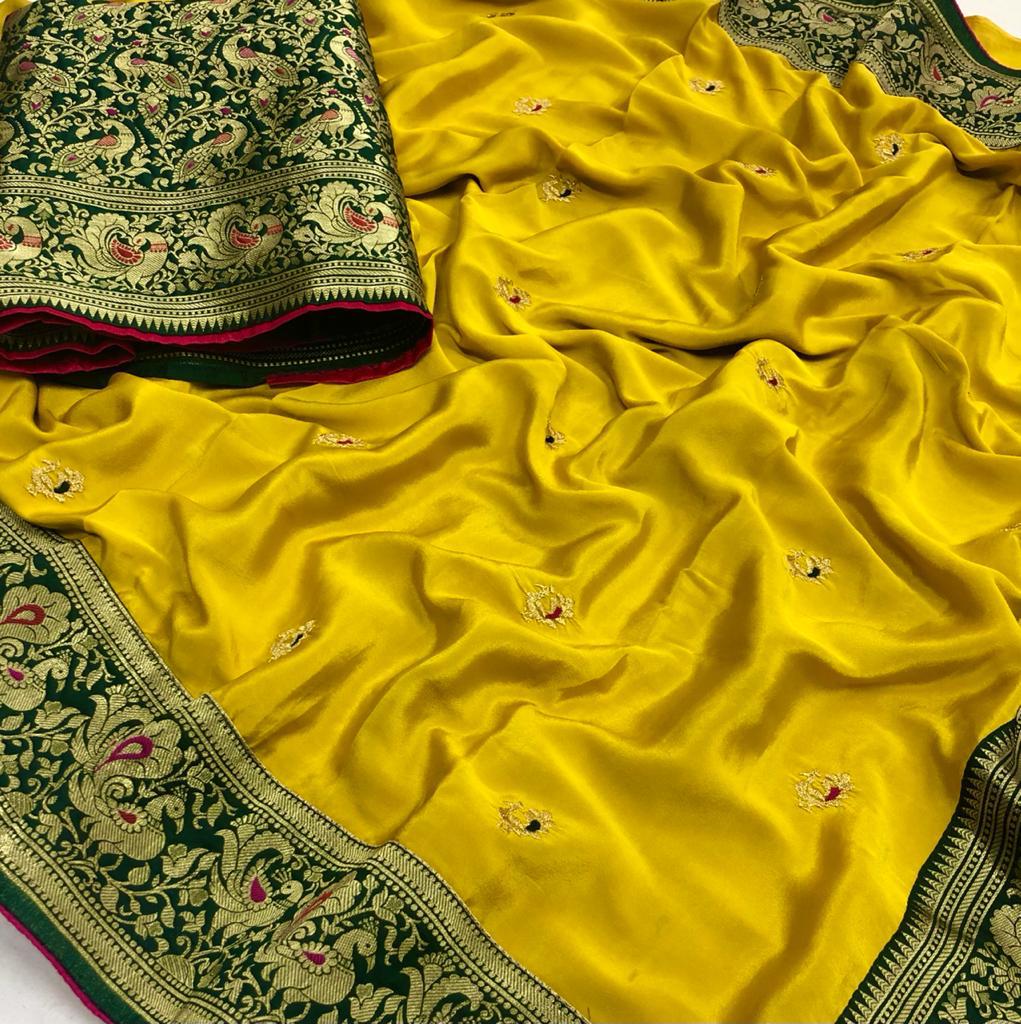 Banarasi Embroidered Paithani Silk Saree