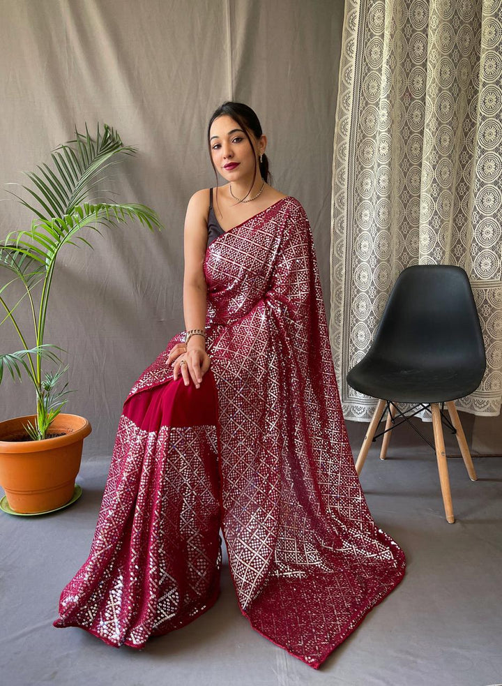 Sequins Saree