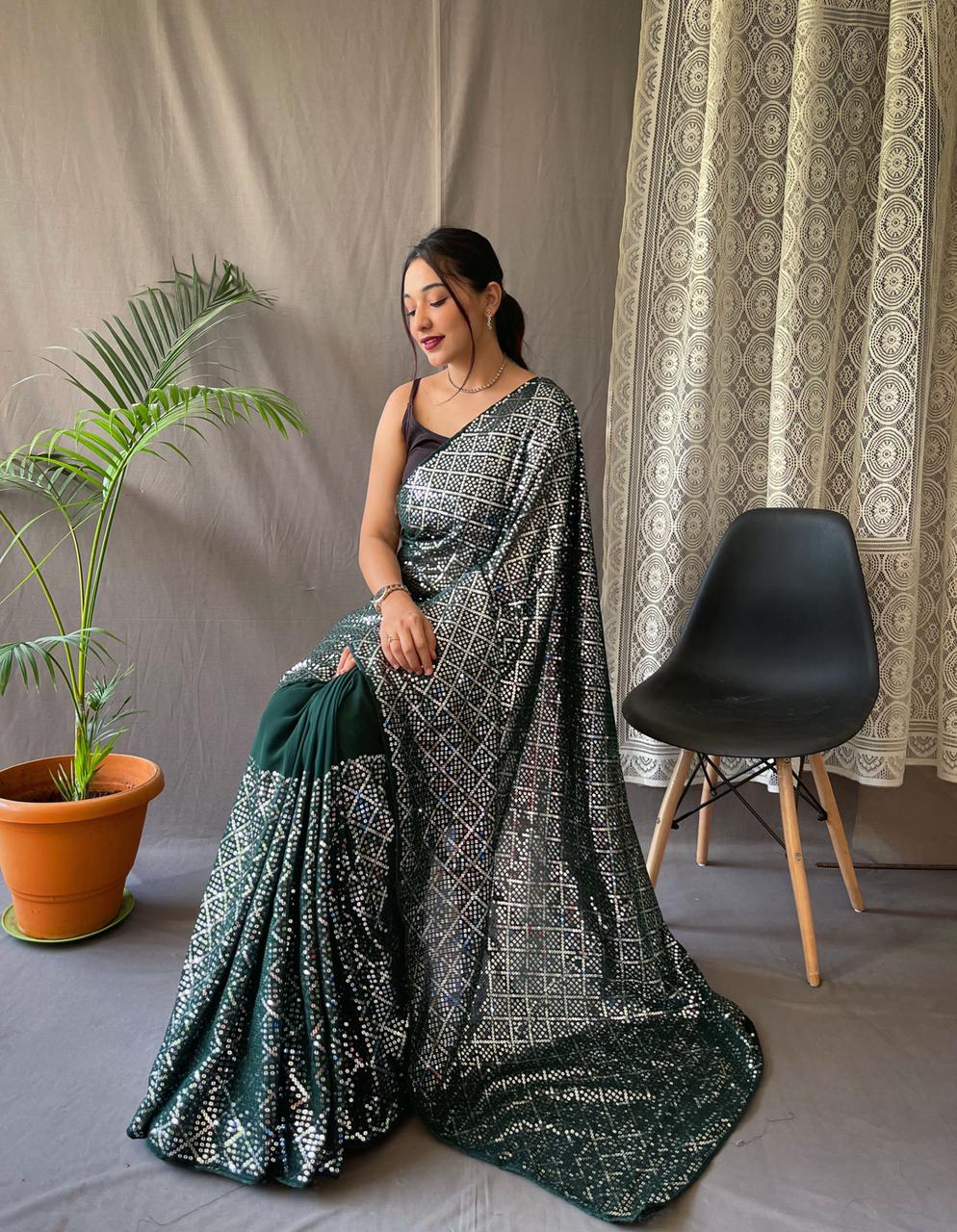 Sequins Saree