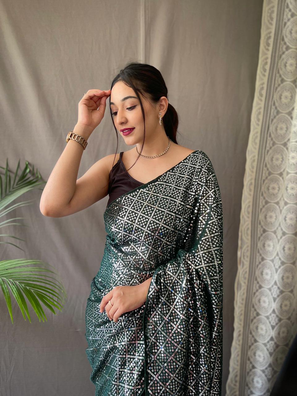 Sequins Saree