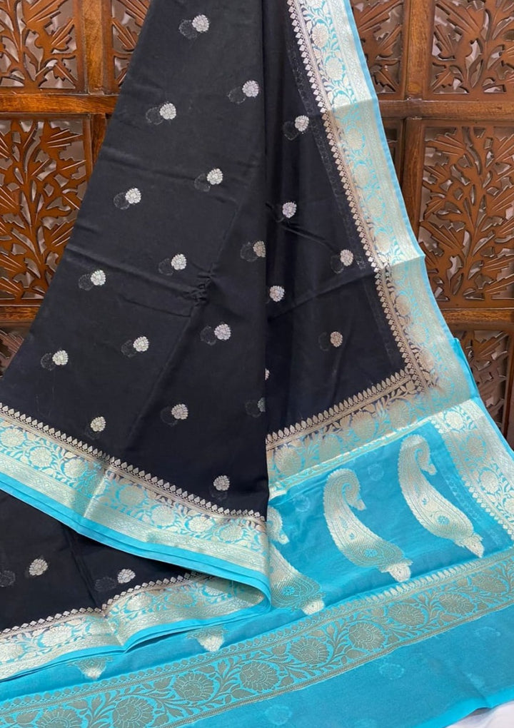 Banarasi Semi Georgette Soft Silk  Saree