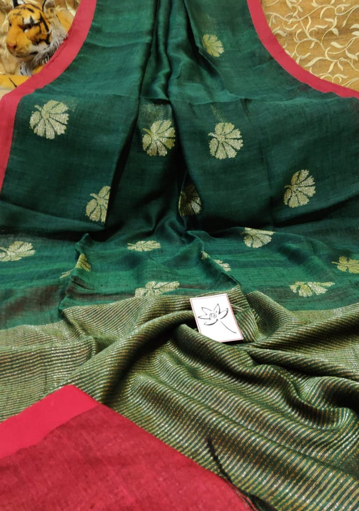 Linen Jamdani Saree