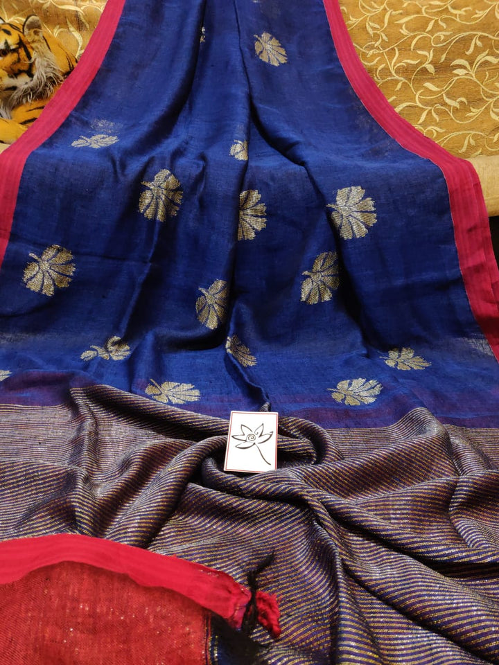 Linen Jamdani Saree