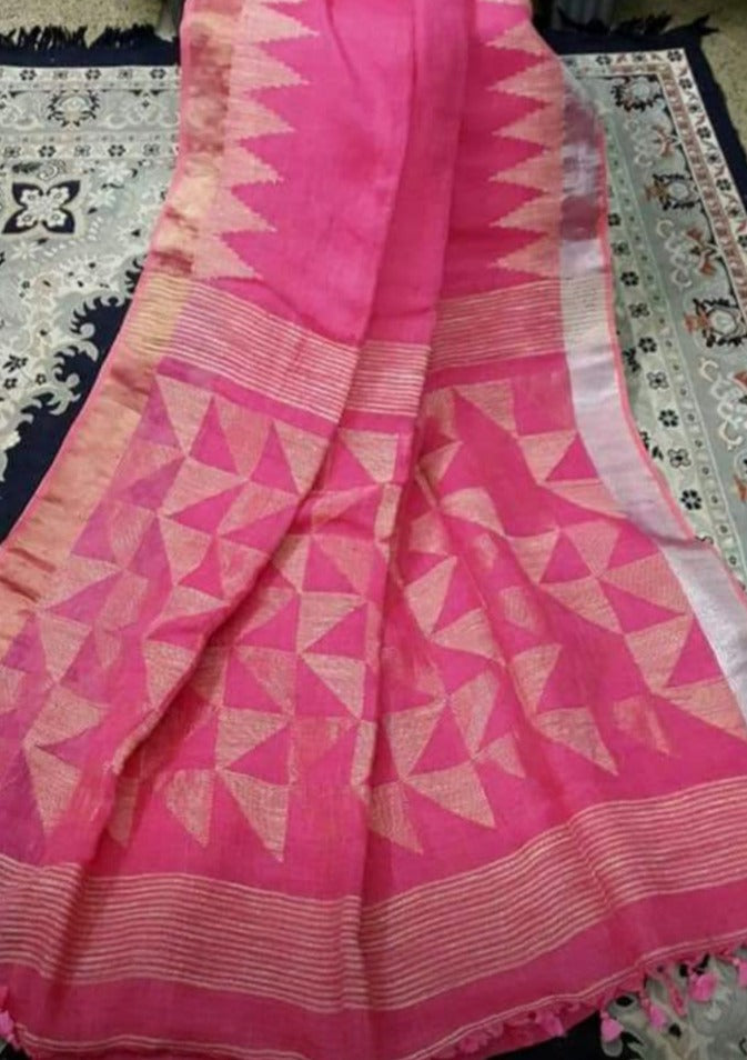 Linen Saree