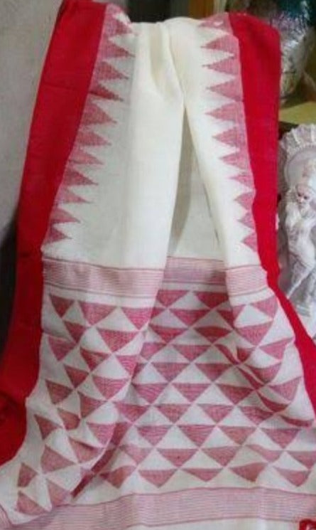 Linen Jamdani Saree