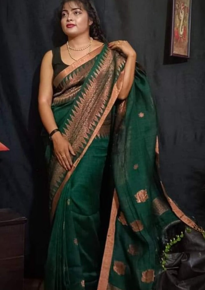 Linen Saree