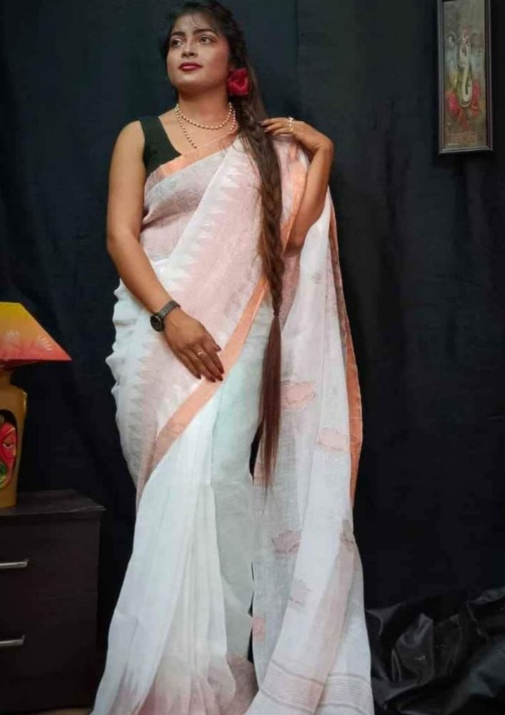 Linen Saree