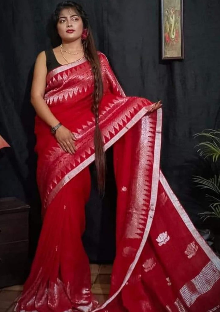 Linen Saree