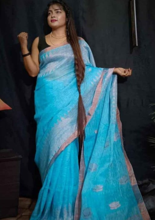 Linen Saree