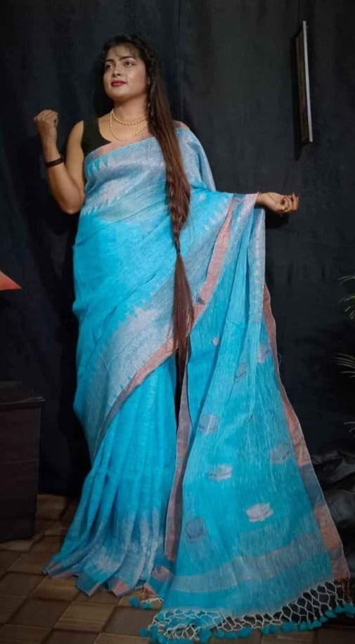 Linen Saree