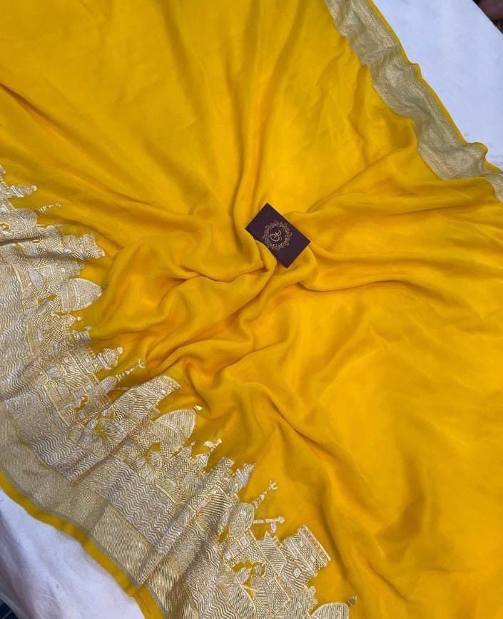 Ganga Ghat Semi Georgette Saree