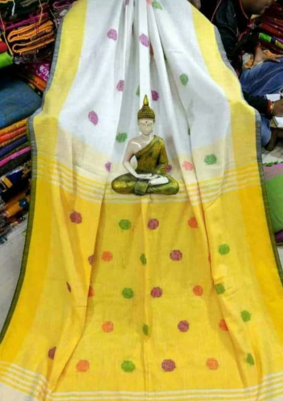 Linen Jamdani Saree