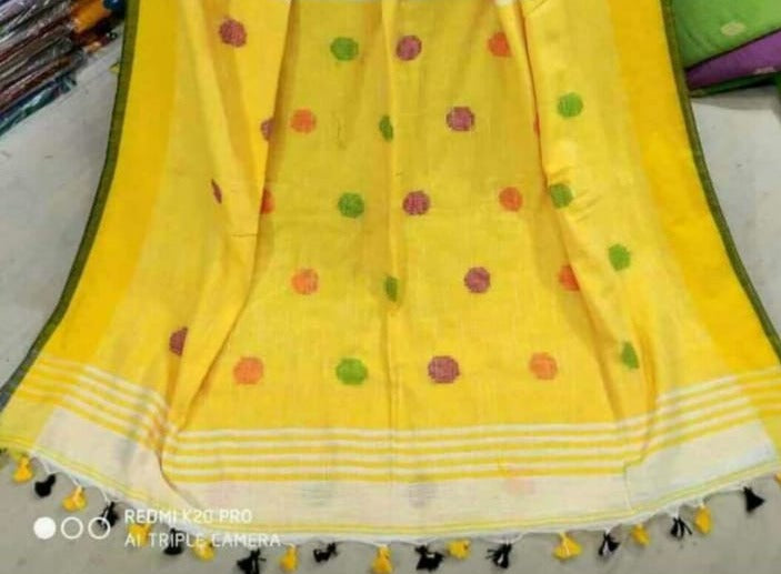 Linen Jamdani Saree