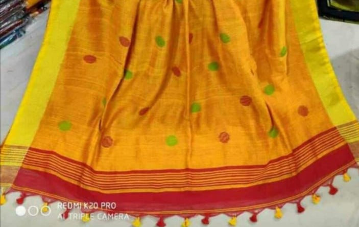 Linen Jamdani Saree