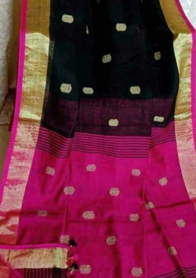 Linen Jamdani Saree