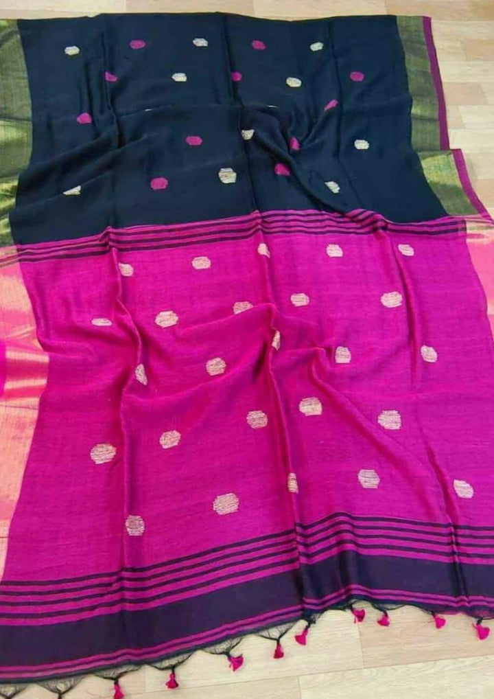 Linen Jamdani Saree