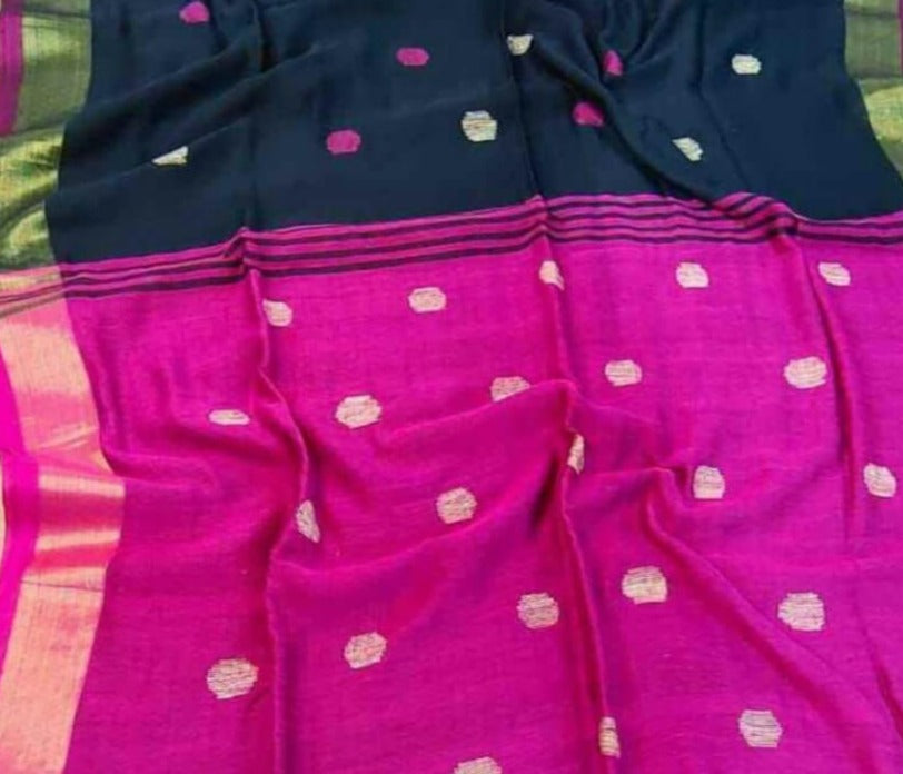 Linen Jamdani Saree