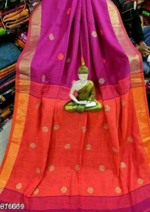 Linen Jamdani Saree