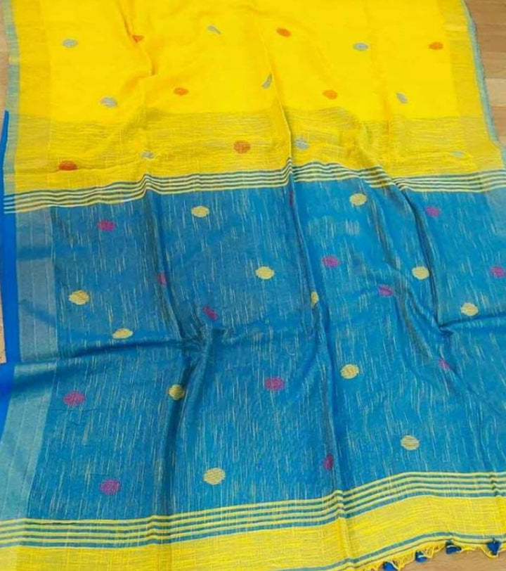 Linen Jamdani Saree