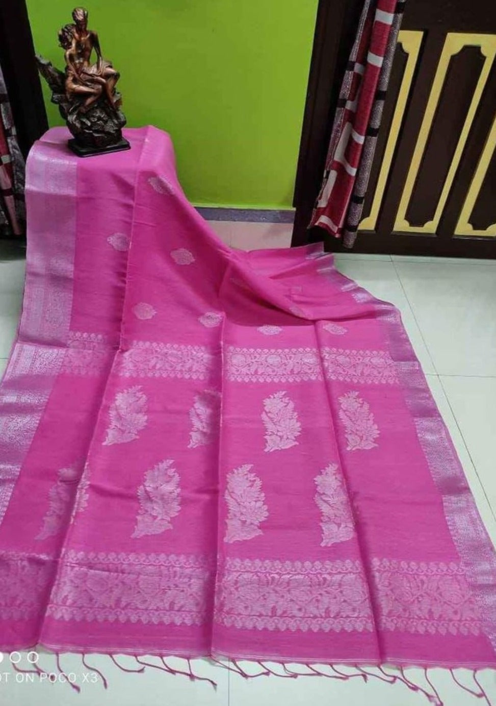 Linen Jamdani Saree