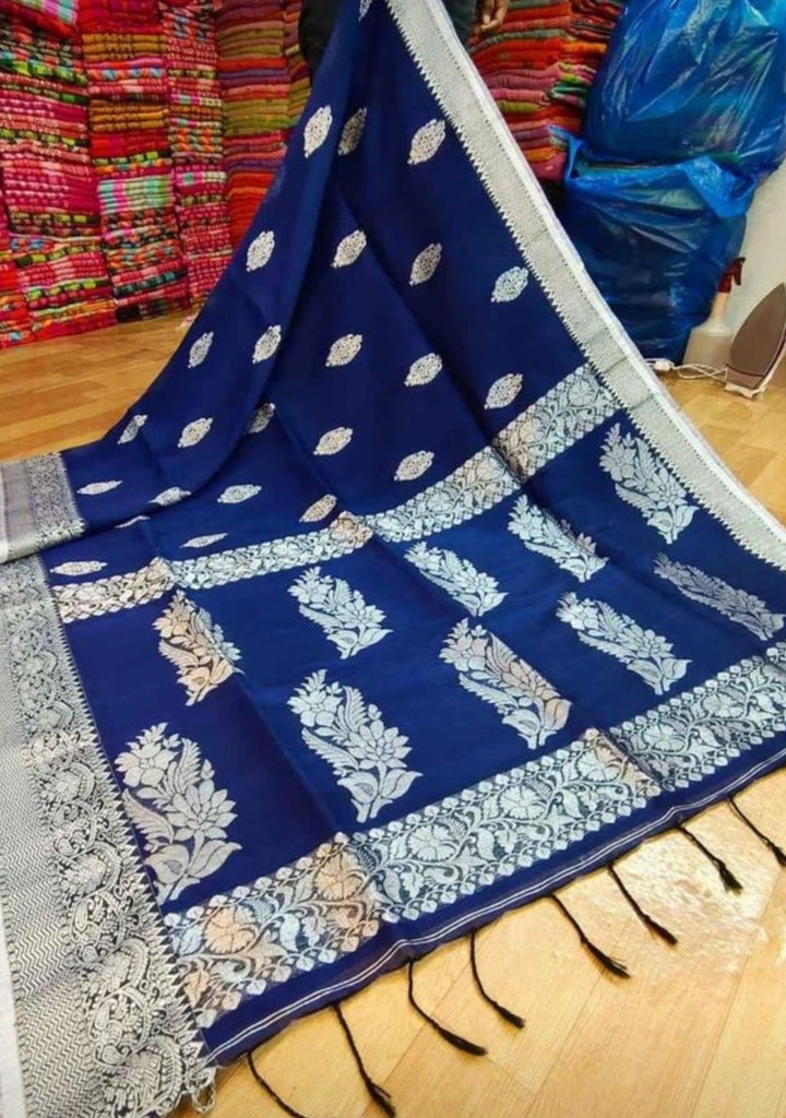 Linen Jamdani Saree