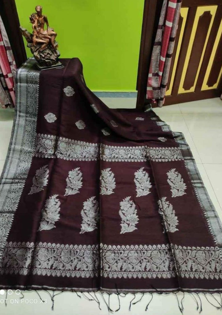 Linen Jamdani Saree