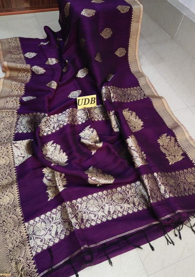 Linen Jamdani Saree