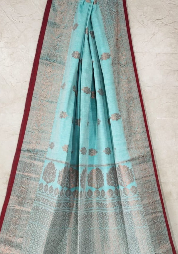 Bengal Khadi Banarasi Saree