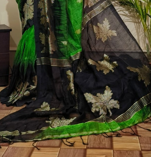 Linen Jamdani Saree