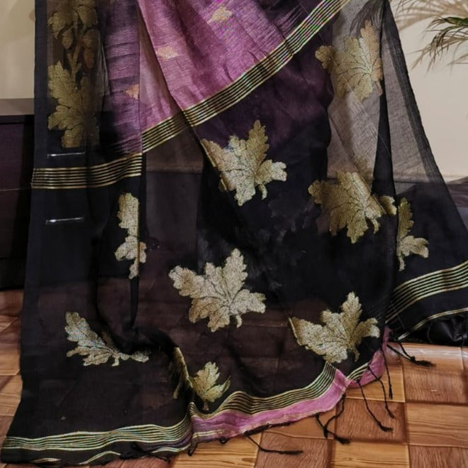 Linen Jamdani Saree