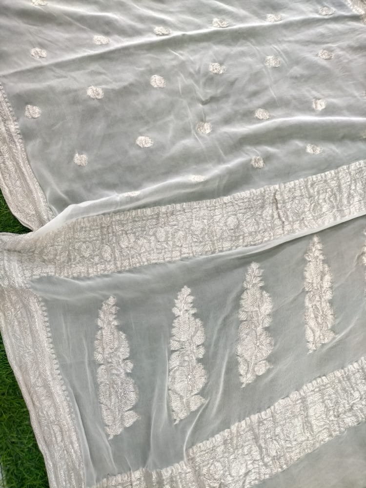 Legacy Of Khaddi Chiffon Pure Banarasi Saree