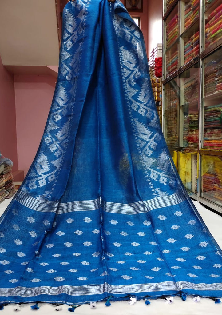 Linen Jamdani Saree