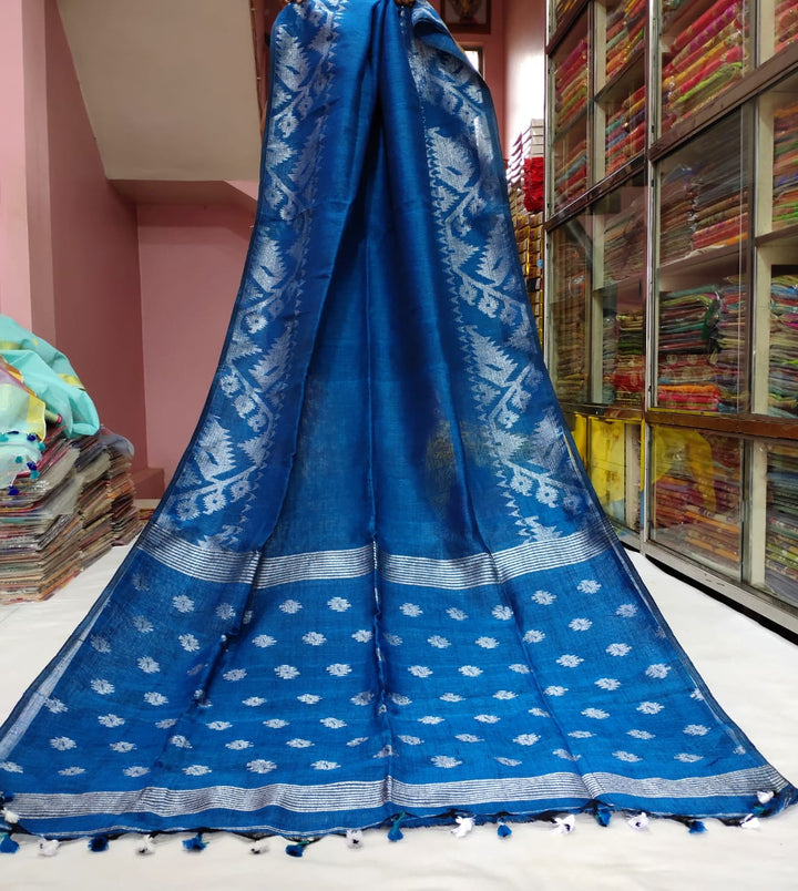 Linen Jamdani Saree