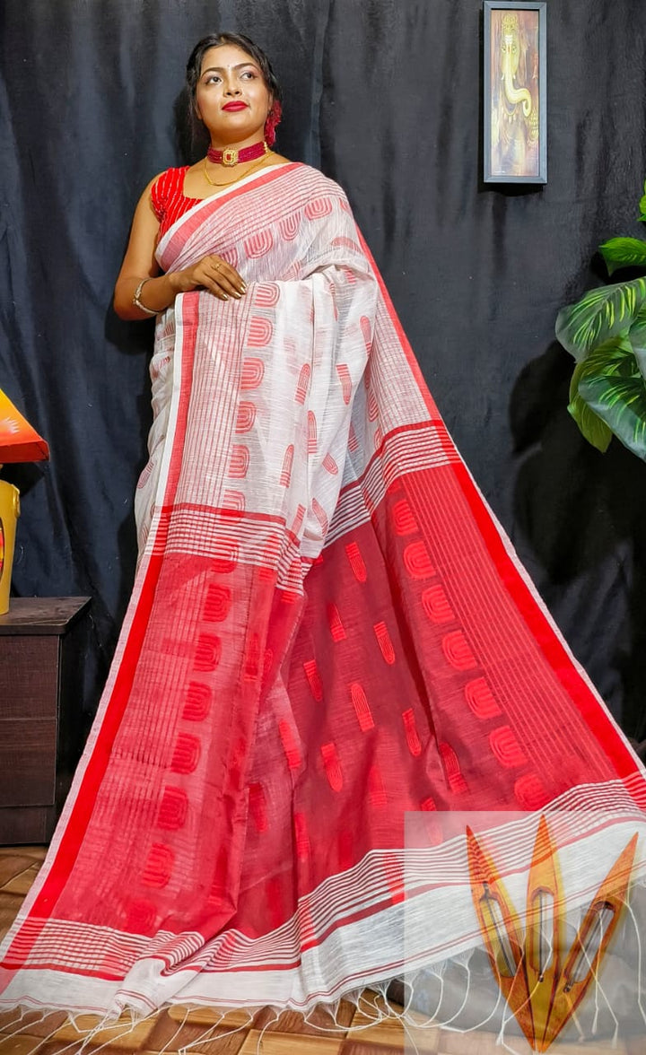 Bengal  Khadi Cotton Saree