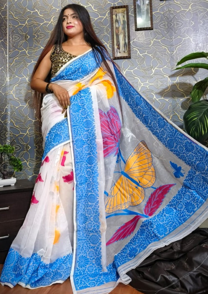 Bengal Dhakai Jamdani Saree