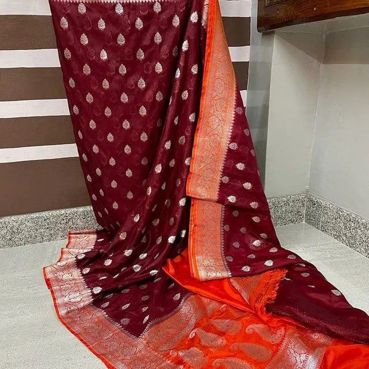 Banarasi Semi Katan Silk saree