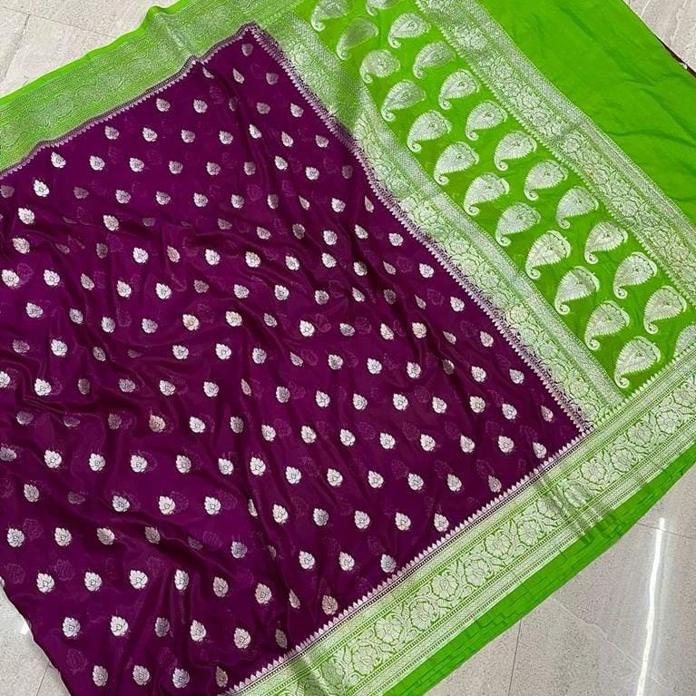 Banarasi Semi Katan Silk saree