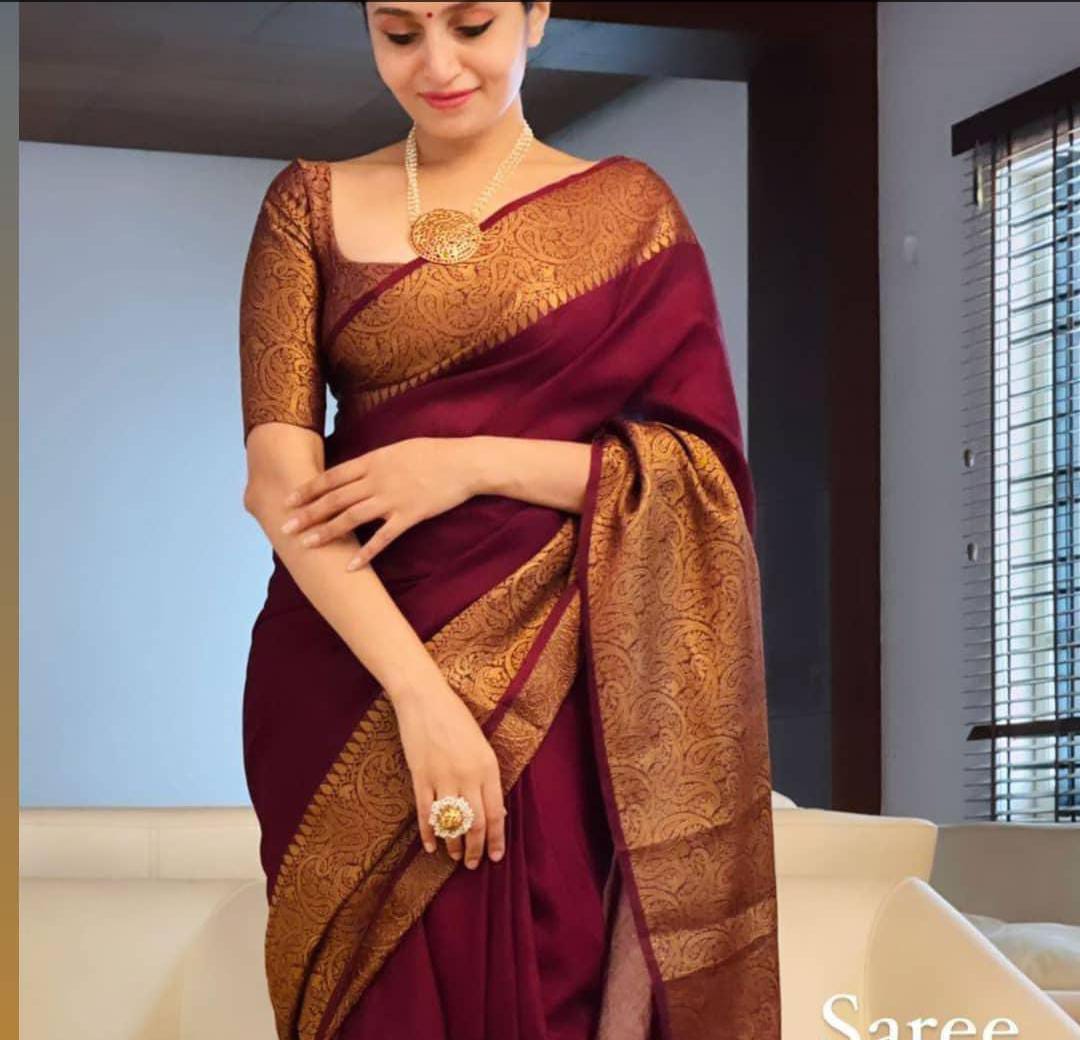 Banarasi Semi Dupion Soft Silk  Saree