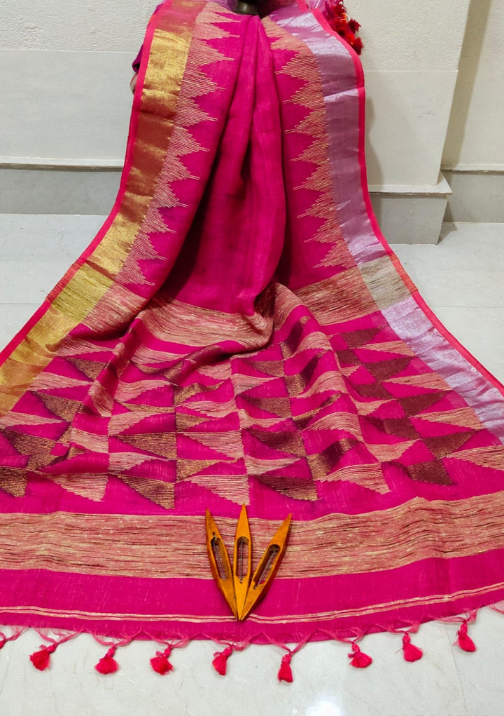 Linen Saree