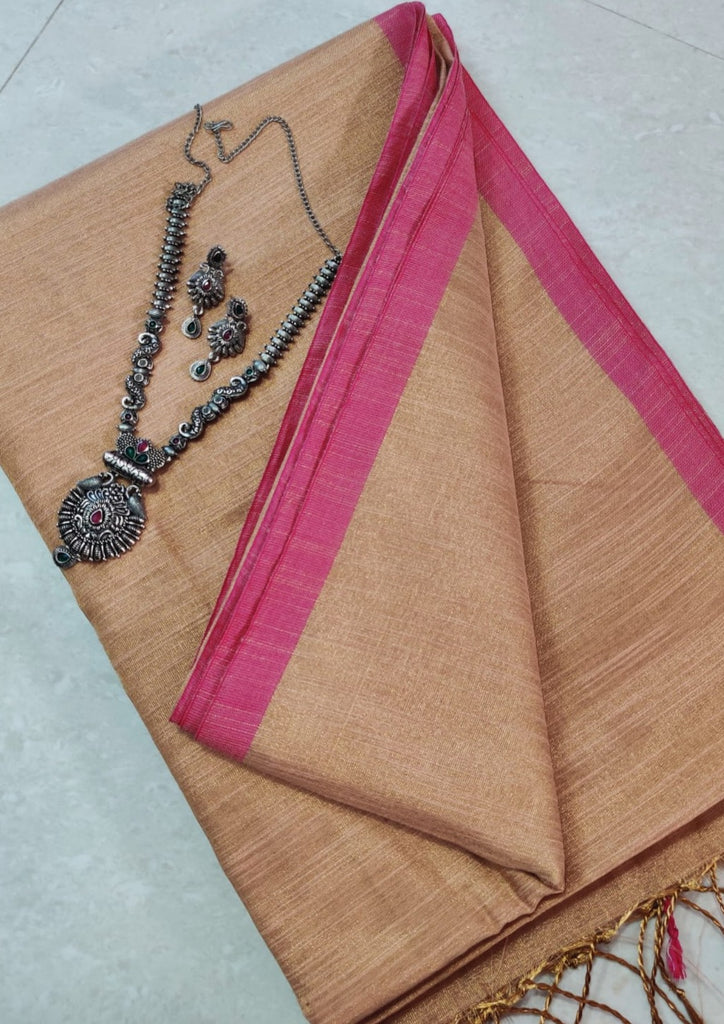 Bengal Tissue Khadi Saree