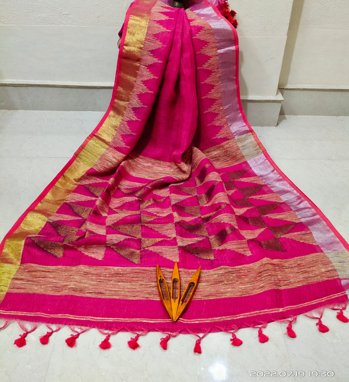 Linen Saree