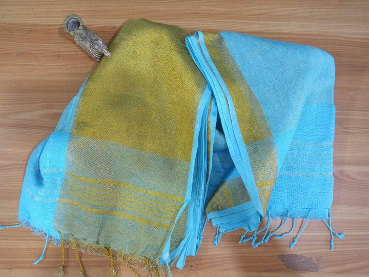 Pure Handwoven Linen Saree