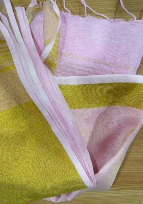 Pure Handwoven Linen Saree