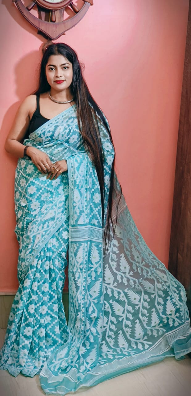 Bengal Dhakai Jamdani Saree