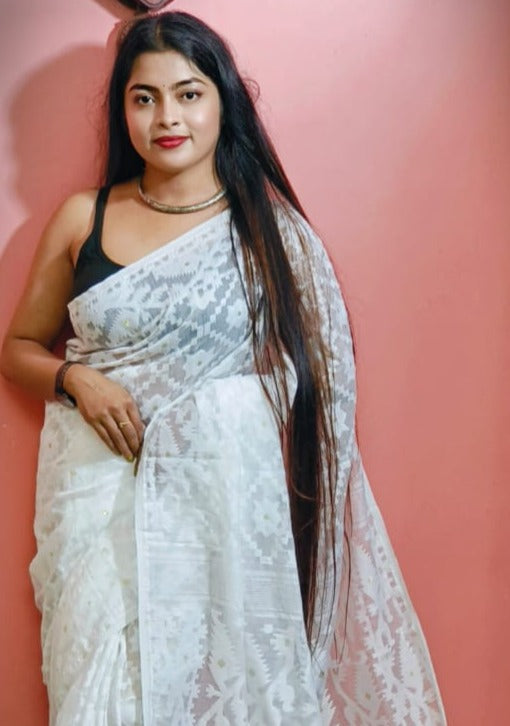 Bengal Dhakai Jamdani Saree